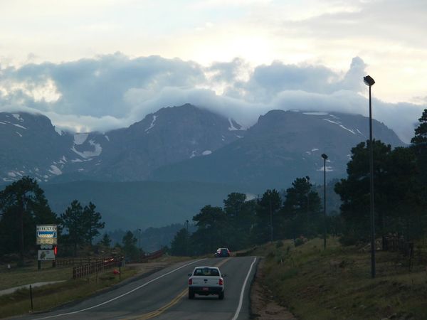 The view going from Estes Park to RMNP entrance