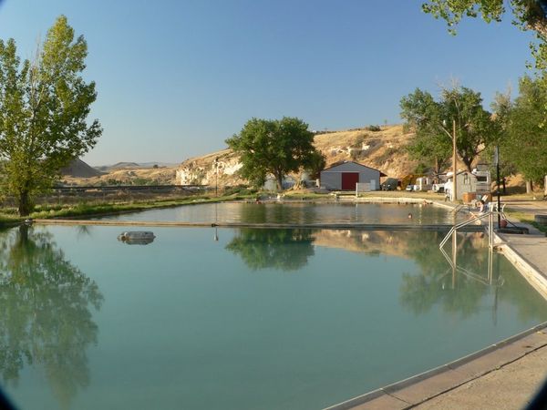 The hot pools at our campground (5 x 95 x 235 ft)
