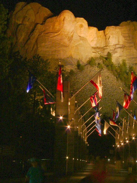 Looking through the state flags as we departed