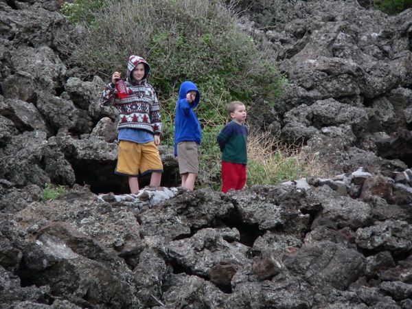 Walking back out of the crater