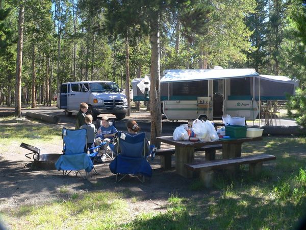 Our campsite in Madison Campground