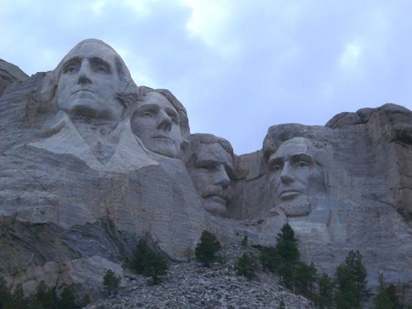 Mt. Rushmore when we arrived
