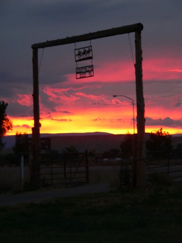 Sunset at Jensen, Utah
